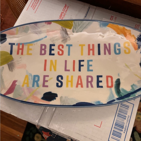 Colorful Ceramic Serving Platter - Picture 5 of 10